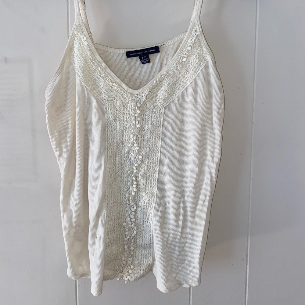 White/cream tank top